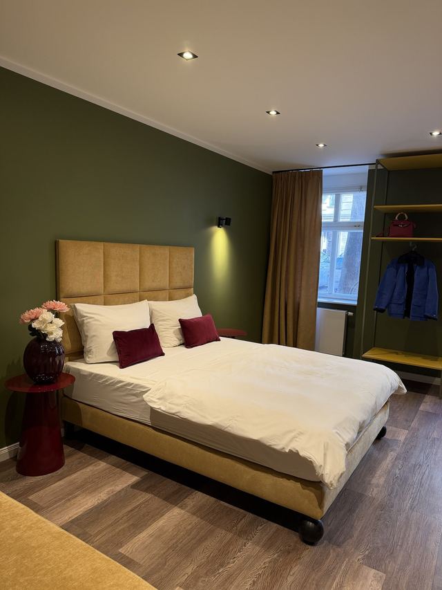 Zweites Schlafzimmer mit Doppelbett in der Luxury Residence